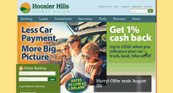 Desktop Screenshot of hoosierhillscu.org